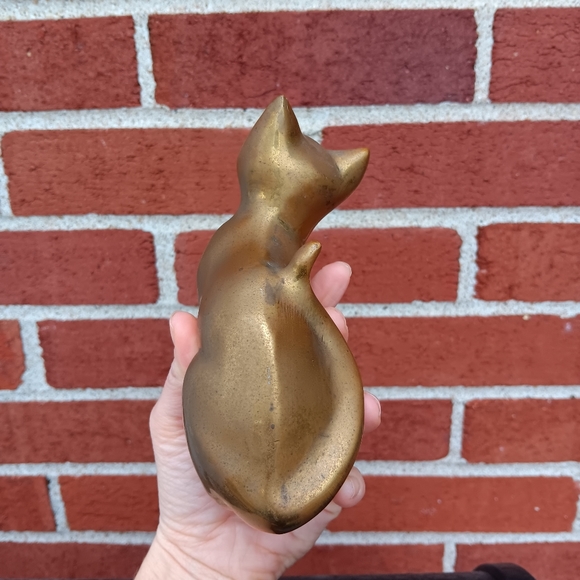 Vintage Brass Cat Figure - Picture 14 of 14